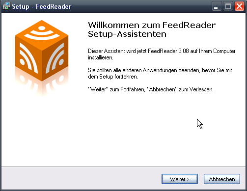 Screenshot Feedreader